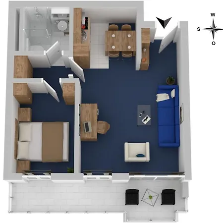 Deichkieker - Mit Balkon Im Herzen Von Appartement *